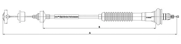 Cable Pull, clutch control (CF00992)