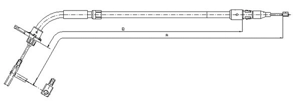 Cable Pull, parking brake (CM08950)
