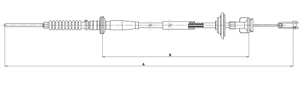 Cable Pull, clutch control (CF01712)