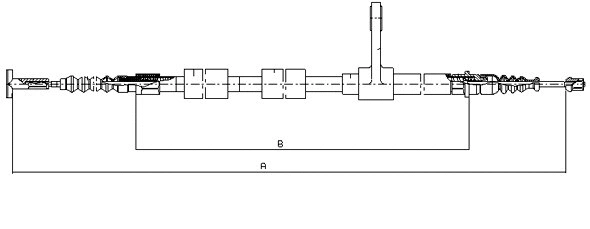 Cable Pull, parking brake (CM00160)