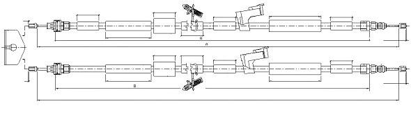 Cable Pull, parking brake (CM04320)