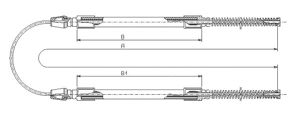 Cable Pull, parking brake (CM07130)