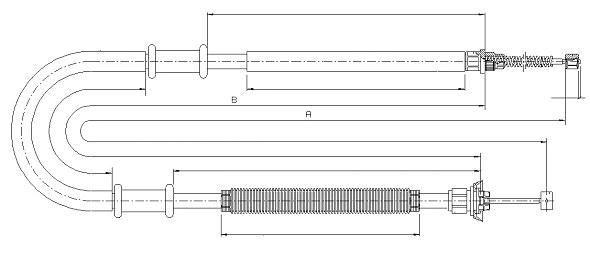 Cable Pull, parking brake (CM03710)