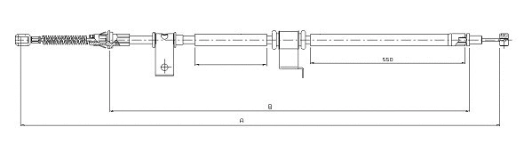 Cable Pull, parking brake (CM12790)