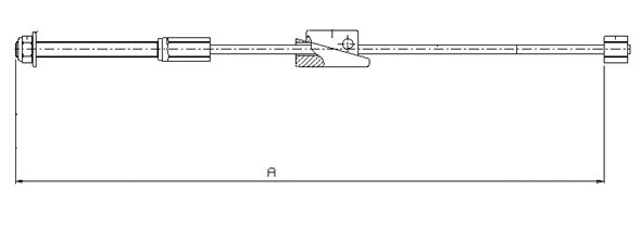 Cable Pull, parking brake (CM08270)