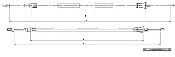 Cable Pull, parking brake (CM21410)