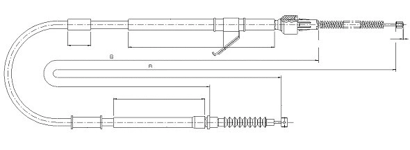 Cable Pull, parking brake (CM10470)