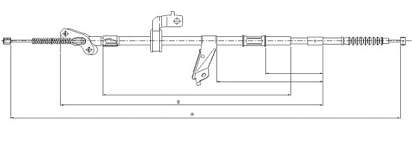 Cable Pull, parking brake (CM18430)
