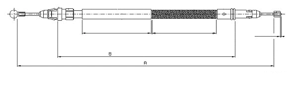 Cable Pull, parking brake (CM13880)