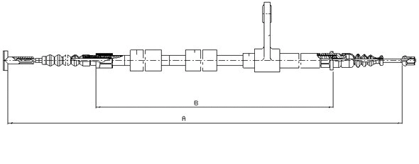 Cable Pull, parking brake (CM00180)
