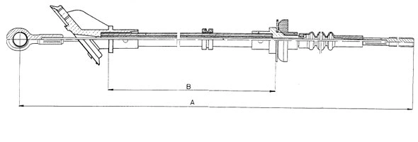 Cable Pull, clutch control (CF01748)