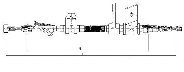 Cable Pull, parking brake (CM00240)