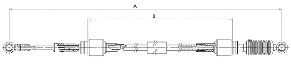 Cable Pull, manual transmission (CC00492)