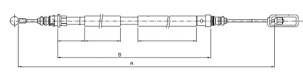 Cable Pull, parking brake (CM13140)