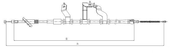 Cable Pull, parking brake (CM06720)