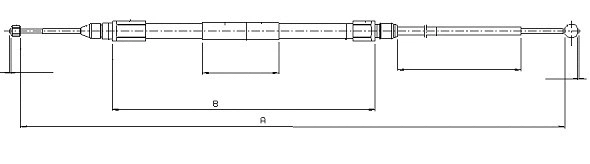Cable Pull, parking brake (CM01140)