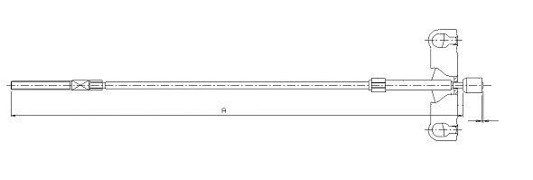 Cable Pull, parking brake (CM17410)