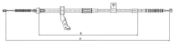 Cable Pull, parking brake (CM18110)