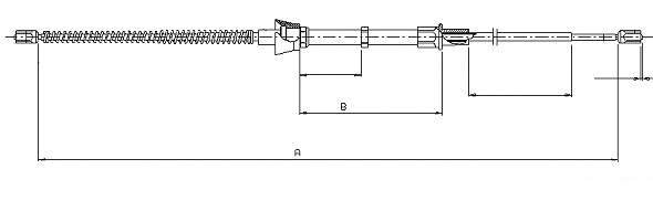 Cable Pull, parking brake (CM15900)