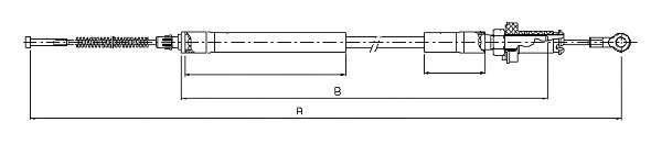 Cable Pull, parking brake (CM08180)