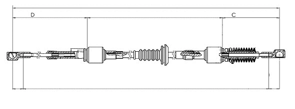 Cable Pull, manual transmission (CC00564)