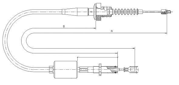 Cable Pull, clutch control (CF01532)