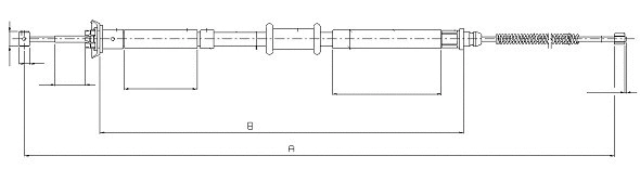 Cable Pull, parking brake (CM07730)