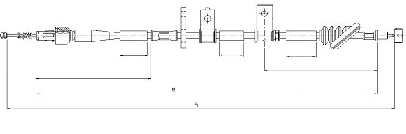 Cable Pull, parking brake (CM16630)