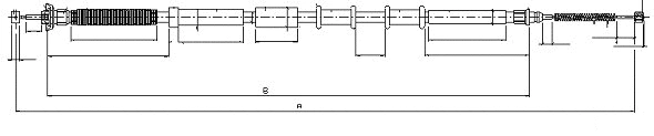 Cable Pull, parking brake (CM02870)