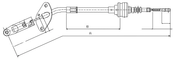 Cable Pull, clutch control (CF01244)