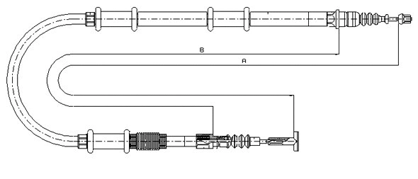Cable Pull, parking brake (CM03610)