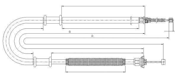 Cable Pull, parking brake (CM03940)