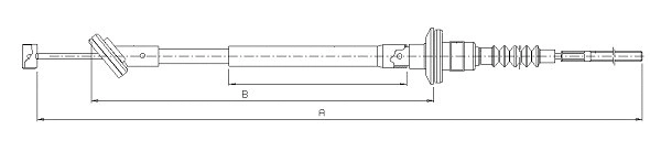 Cable Pull, clutch control (CF01620)