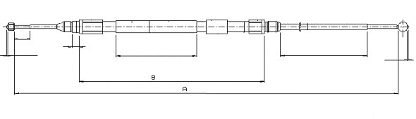 Cable Pull, parking brake (CM01020)