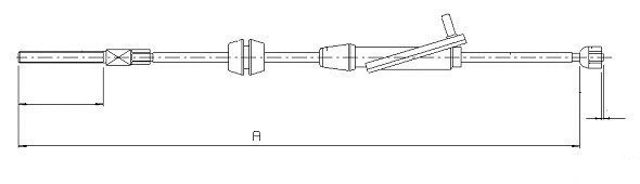 Cable Pull, parking brake (CM08300)