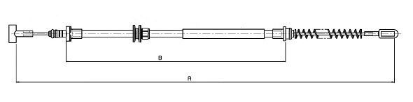Cable Pull, parking brake (CM07050)