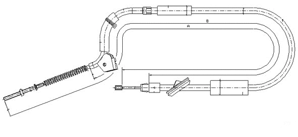 Cable Pull, parking brake (CM08940)