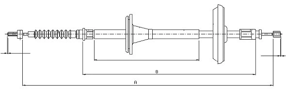 Cable Pull, parking brake (CM15820)
