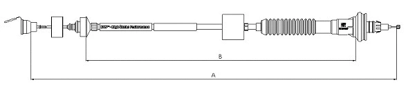 Cable Pull, clutch control (CF00472)