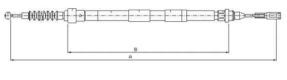 Cable Pull, parking brake (CM19340)