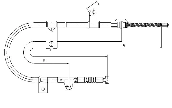 Cable Pull, parking brake (CM10620)