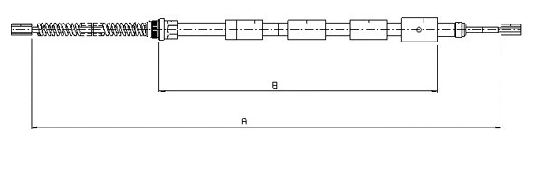 Cable Pull, parking brake (CM13570)