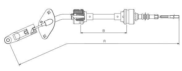 Cable Pull, clutch control (CF01884)