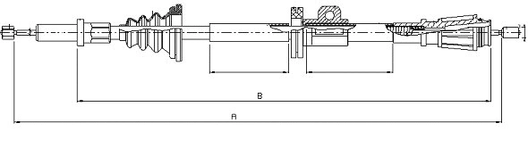 Cable Pull, parking brake (CM20130)