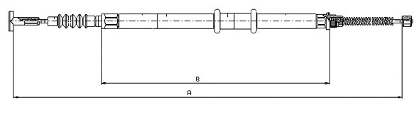 Cable Pull, parking brake (CM03520)