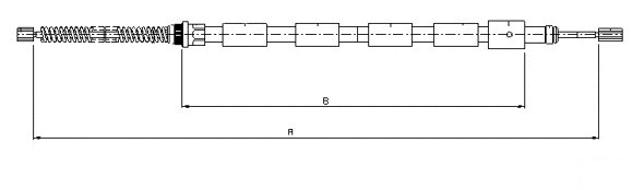 Cable Pull, parking brake (CM13170)