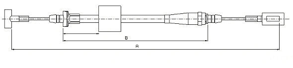 Cable Pull, parking brake (CM07090)