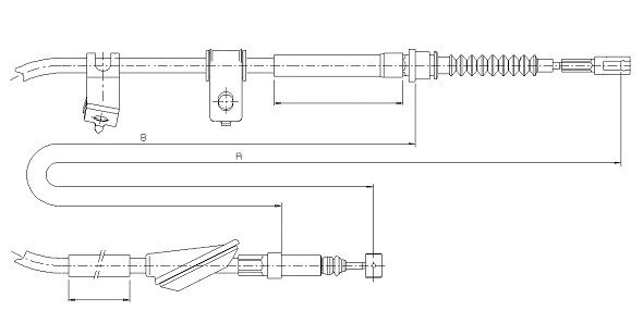 Cable Pull, parking brake (CM05860)