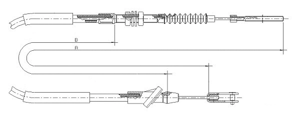 Cable Pull, clutch control (CF01684)