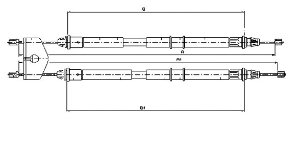 Cable Pull, parking brake (CM08280)